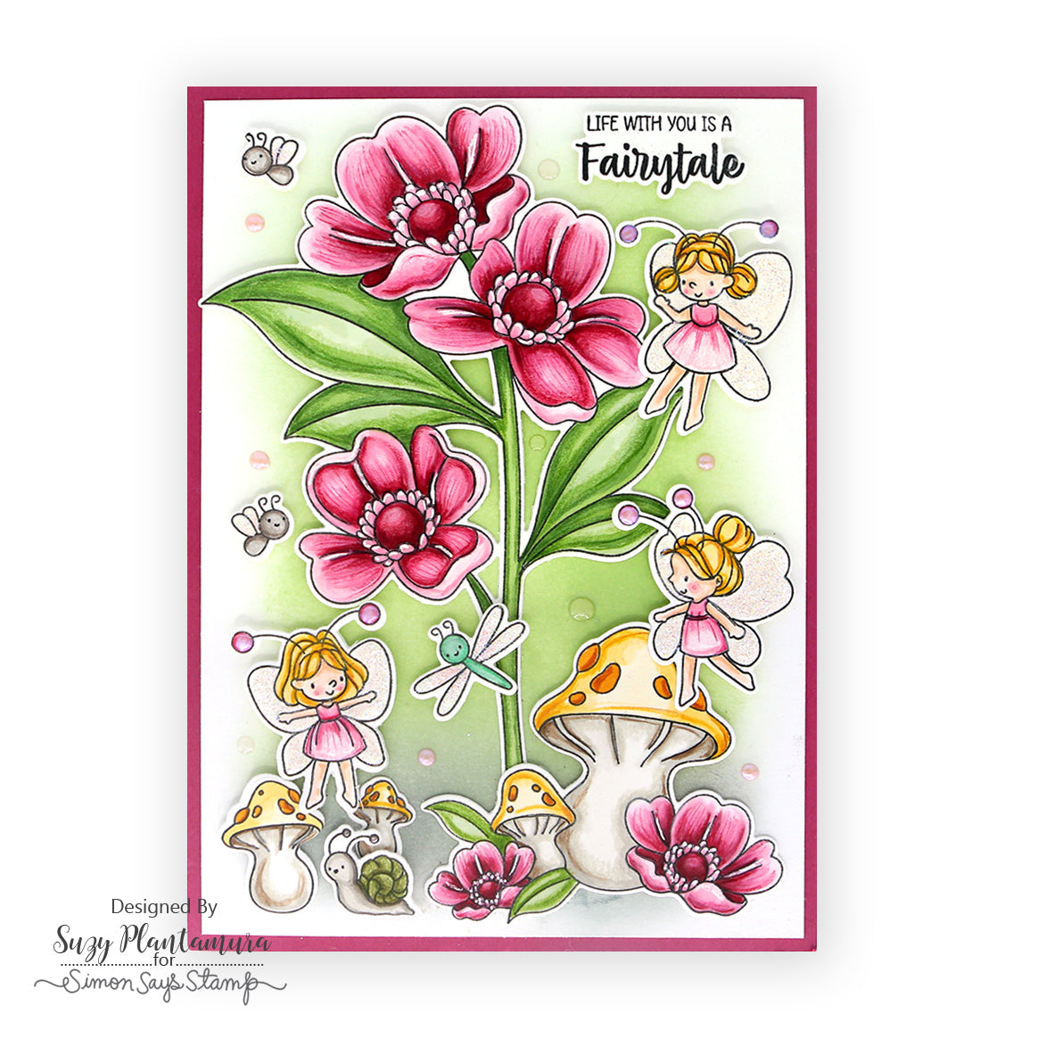 Simon Says Stamp Pixie Dust Wafer Dies 1262sdc To Be Loved Love Card | color-code:ALT03