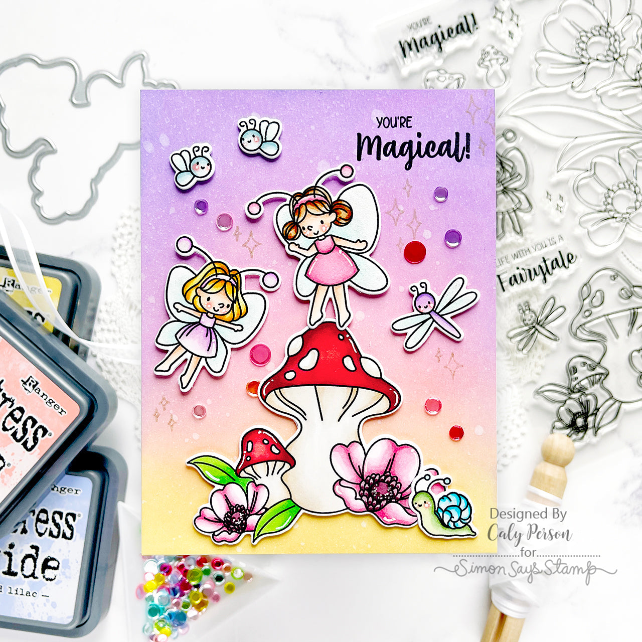 Simon Says Clear Stamps Pixie Dust 2167ssc To Be Loved Friend Card | color-code:ALT02