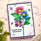 Simon Says Clear Stamps Pixie Dust 2167ssc To Be Loved Sparkle and Glow Card