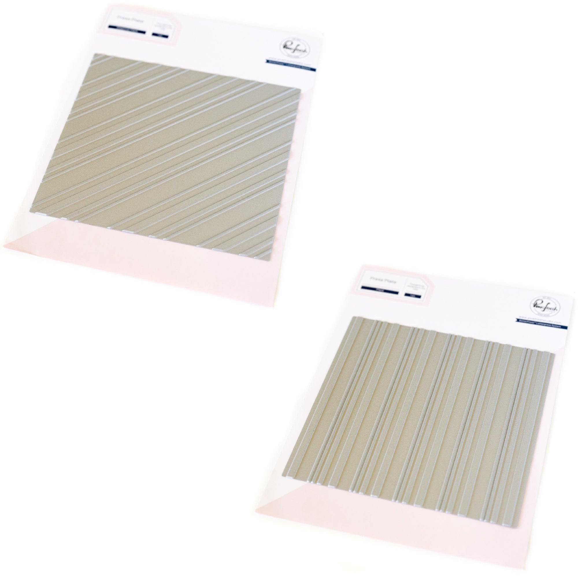 Pinkfresh Studio Diagonal Plaid And Plaid Press Plates Bundle