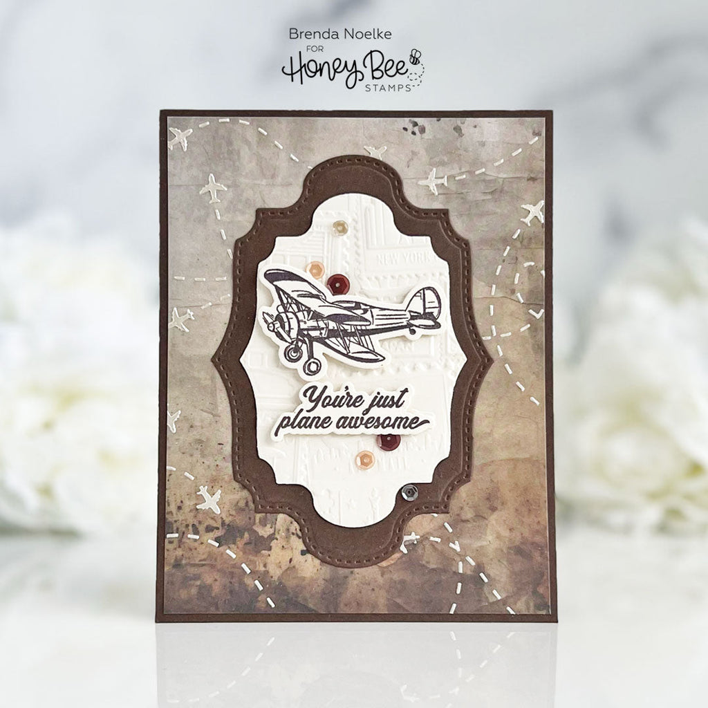 Honey Bee Born To Fly Dies hbds-597 You're Just Plane Awesome Card