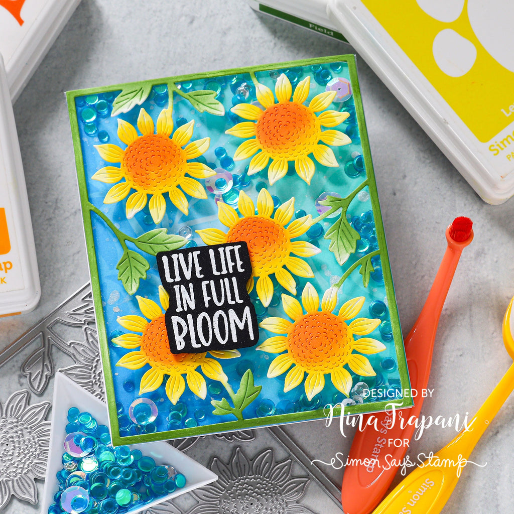 Simon Says Clear Stamps Plant Sentiments m302729 Just A Note Encouragement Card | color-code:ALT01