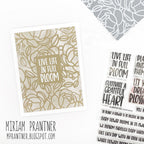 Simon Says Clear Stamps Plant Sentiments m302729 Just A Note Encouragement Card | color-code:ALT06
