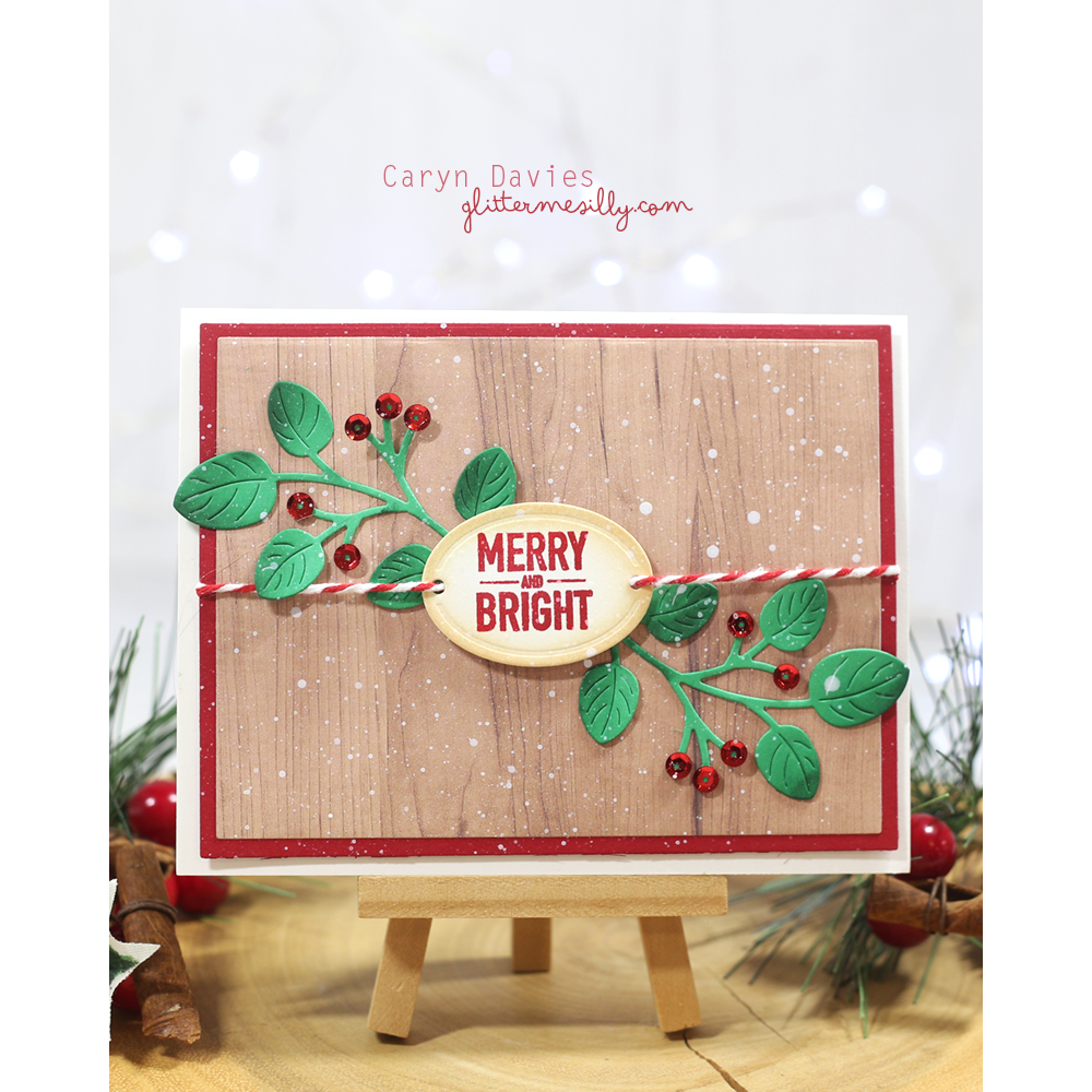 Simon Says Clear Stamps Plaque Slides Christmas 3240ssc Holiday Card