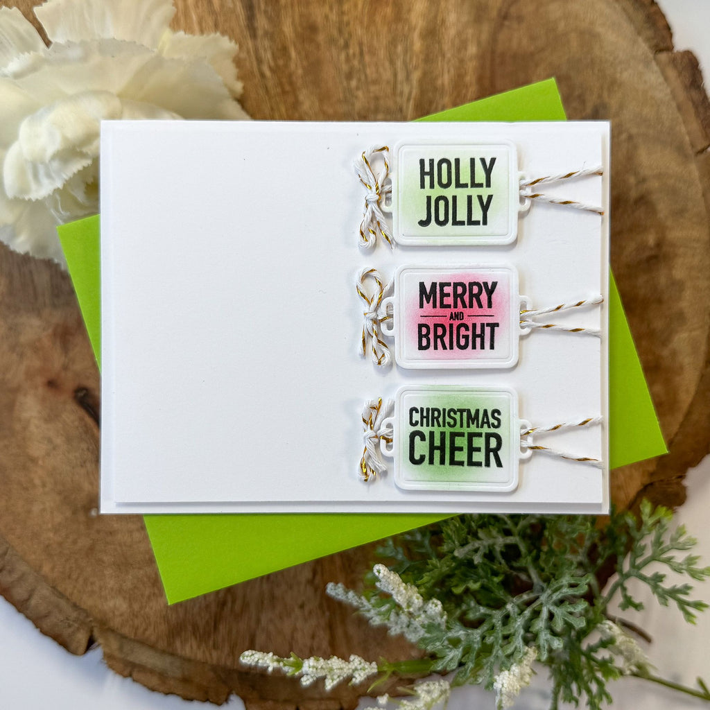 Simon Says Stamps and Dies Plaque Slides set1073ls Sugar and Spice Christmas Card