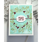 Simon Says Stamp Plaque Slides Wafer Dies 1351sdc Sugar and Spice Holiday Card