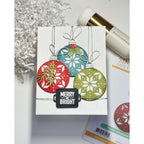 Simon Says Stamp Plaque Slides Wafer Dies 1351sdc Sugar and Spice Holiday Card