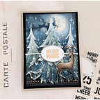 Simon Says Stamp Plaque Slides Wafer Dies 1351sdc Sugar and Spice Holiday Card