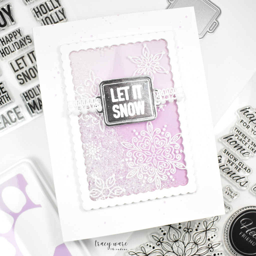 Simon Says Stamp Plaque Slides Wafer Dies 1351sdc Sugar and Spice Holiday Card | color-code:ALT02