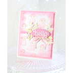 Simon Says Stamp Set of 4 Stencils Playful Lambs 1128stc Beautiful Moments Hello Card | color-code:ALT03