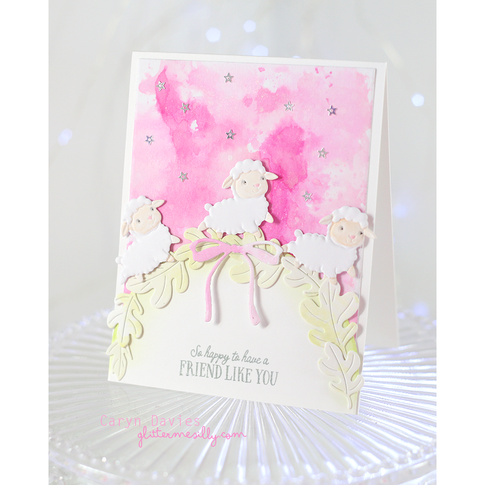 Simon Says Stamp Embossing Folder and Cutting Dies Playful Lambs sfd592 Beautiful Moments Friend Card | color-code:ALT04