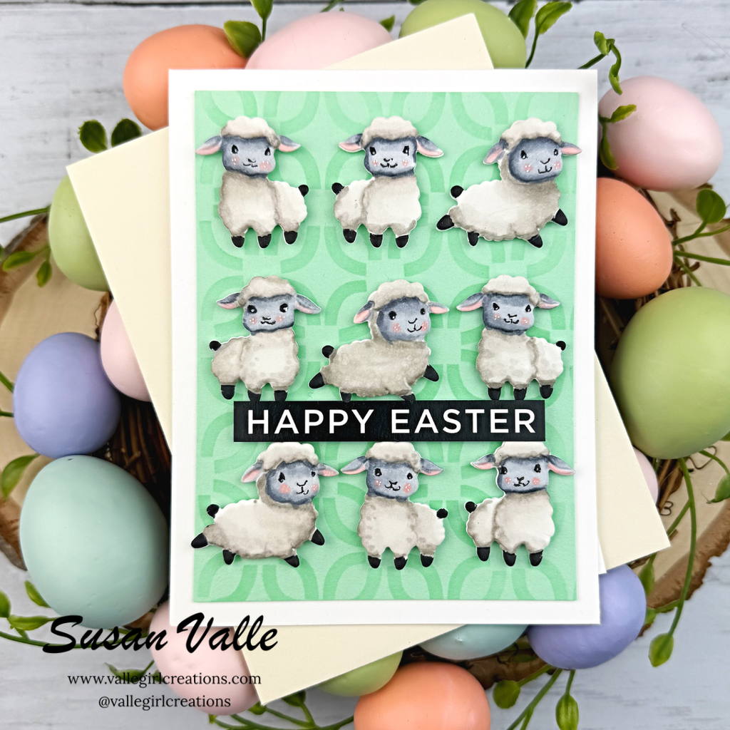 Simon Says Stamp Embossing Folder and Cutting Dies Playful Lambs sfd592 Beautiful Moments Easter Card | color-code:ALT02