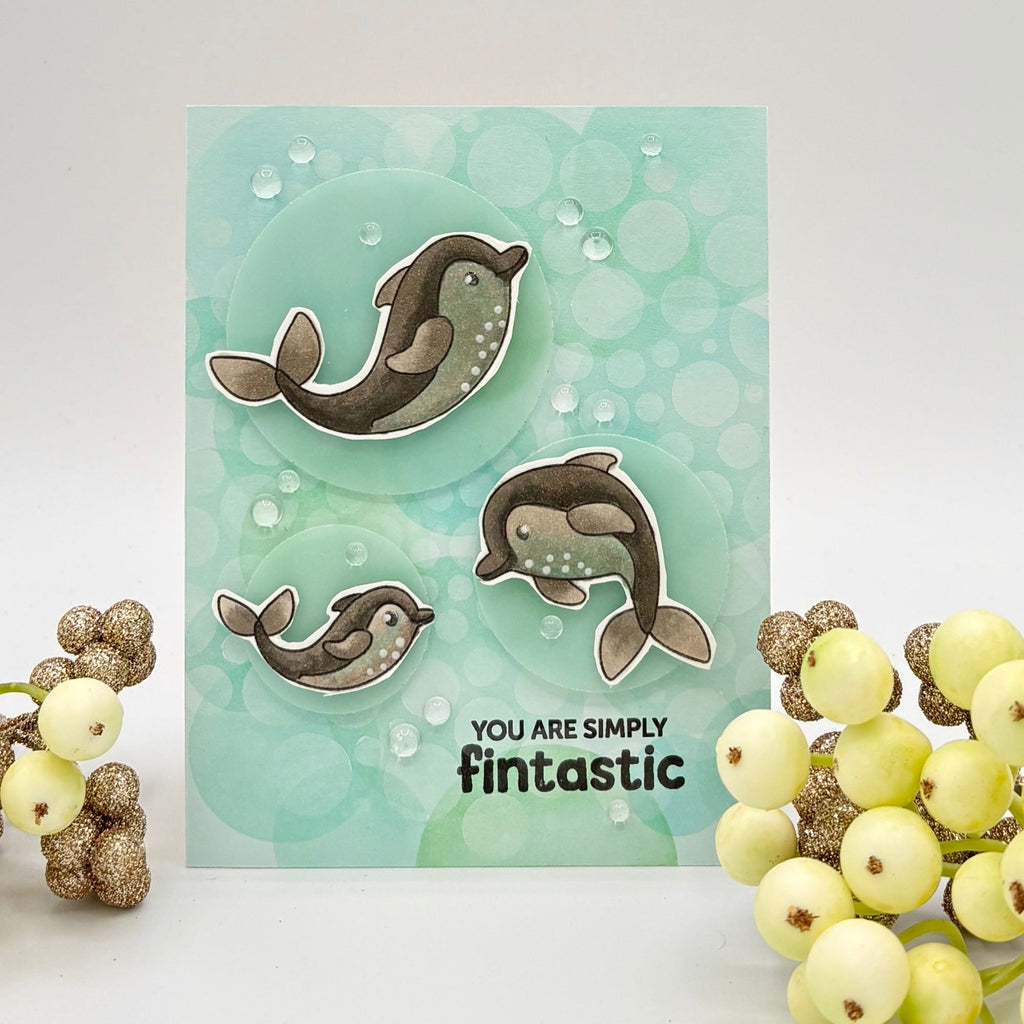 Simon Says Clear Stamps Playful Dolphins 3253ssc Friend Like You Friend Card | color-code:ALT05