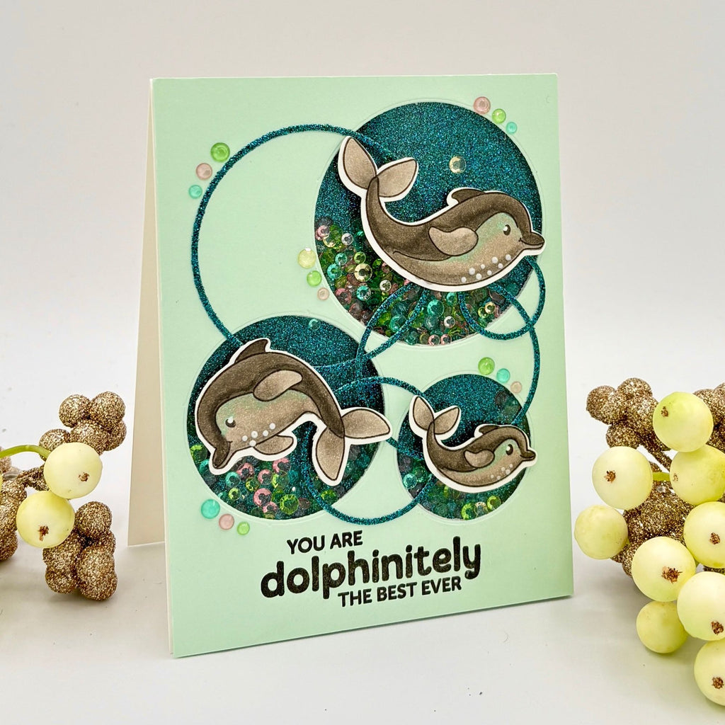 Simon Says Clear Stamps Playful Dolphins 3253ssc Friend Like You Thank You Card | color-code:ALT03