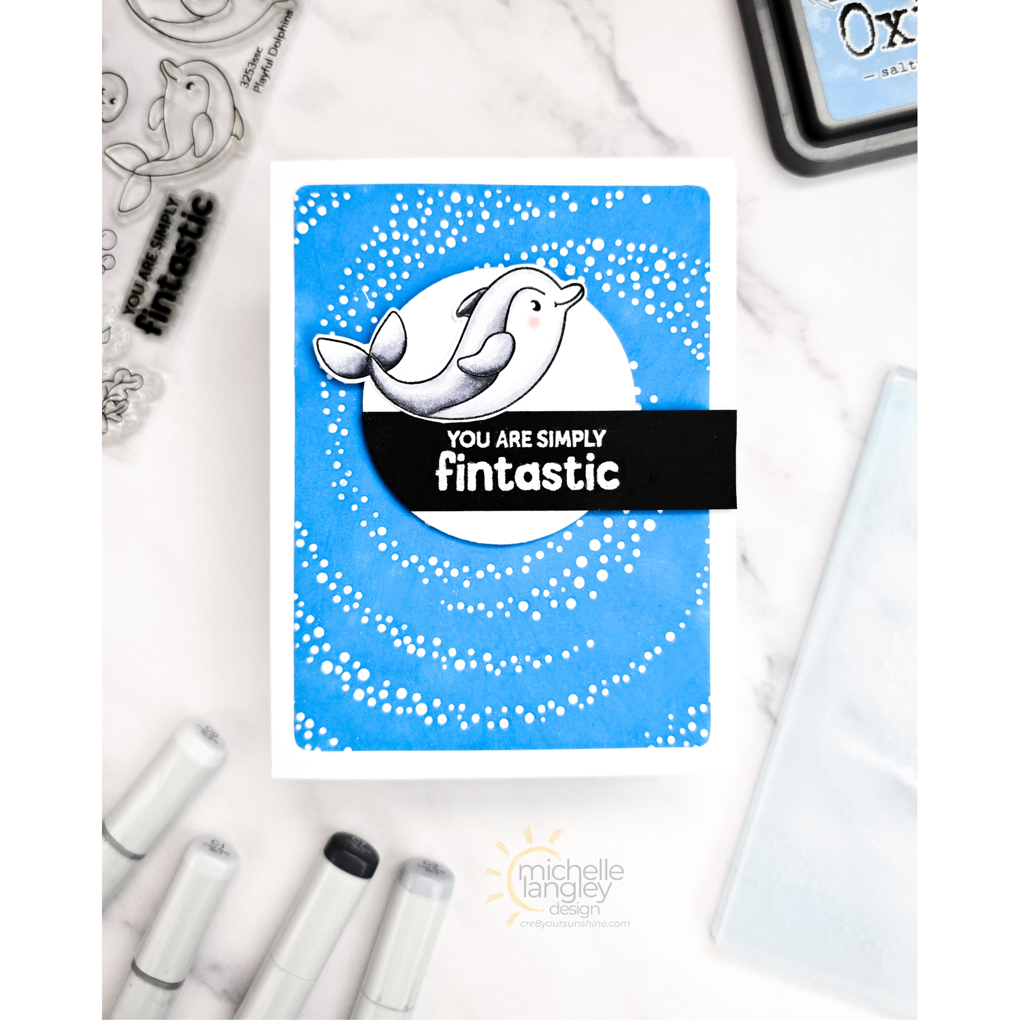Simon Says Stamps and Dies Playful Dolphins set1004pd Friend Like You Friend Card | color-code:ALT06