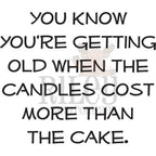 Riley and Company Funny Bones Candles Cost More Than Cake Clear Stamp rwd-1208