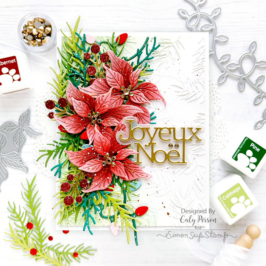 クリスマスリース joyeux noel CZ Design Joyeux Noel Wafer Dies czd249 Sweet Wishes – Simon Says