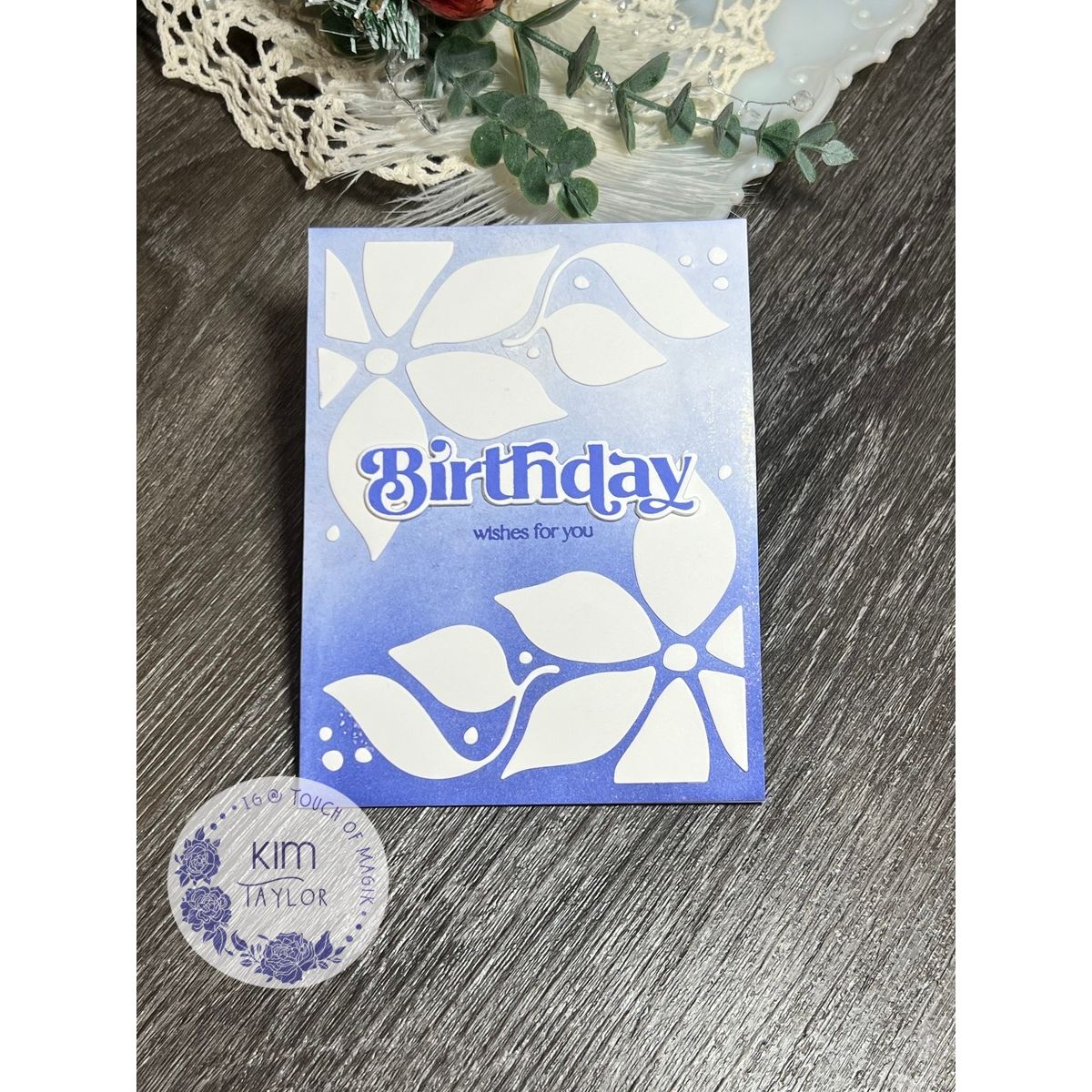 Simon Says Stamp Poinsettia Cover Wafer Die 1425md And Everything Nice Birthday Card