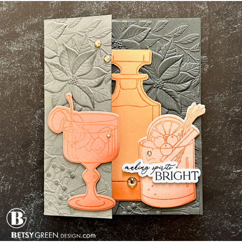 Simon Says Stamp Embossing Folder Poinsettia Jubilee sf422 Festive Fun Christmas Card | color-code:ALT03