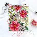 Simon Says Stamp Embossing Folder Poinsettia Jubilee sf422 Festive Fun Christmas Card | color-code:ALT02