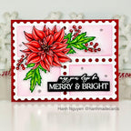 Simon Says Stamp Poinsettia Swag Wafer Dies 1221sdc Festive Fun Christmas Card | color-code:ALT01