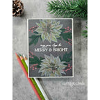 Simon Says Clear Stamp Poinsettia Swag 3140ssc Festive Fun Christmas Card