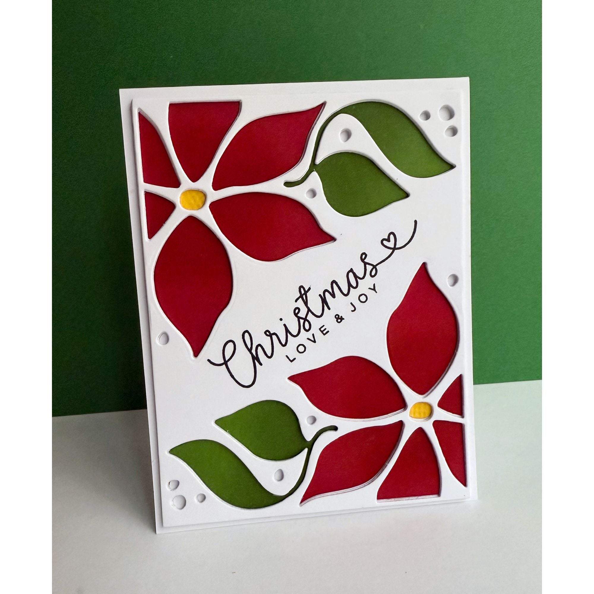 Simon Says Stamp Poinsettia Cover Wafer Die 1425md And Everything Nice Christmas Card | color-code:ALT03