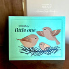Simon Says Stamp Pointy Pine Needle Sprigs Wafer Dies s879 Diecember Baby Card