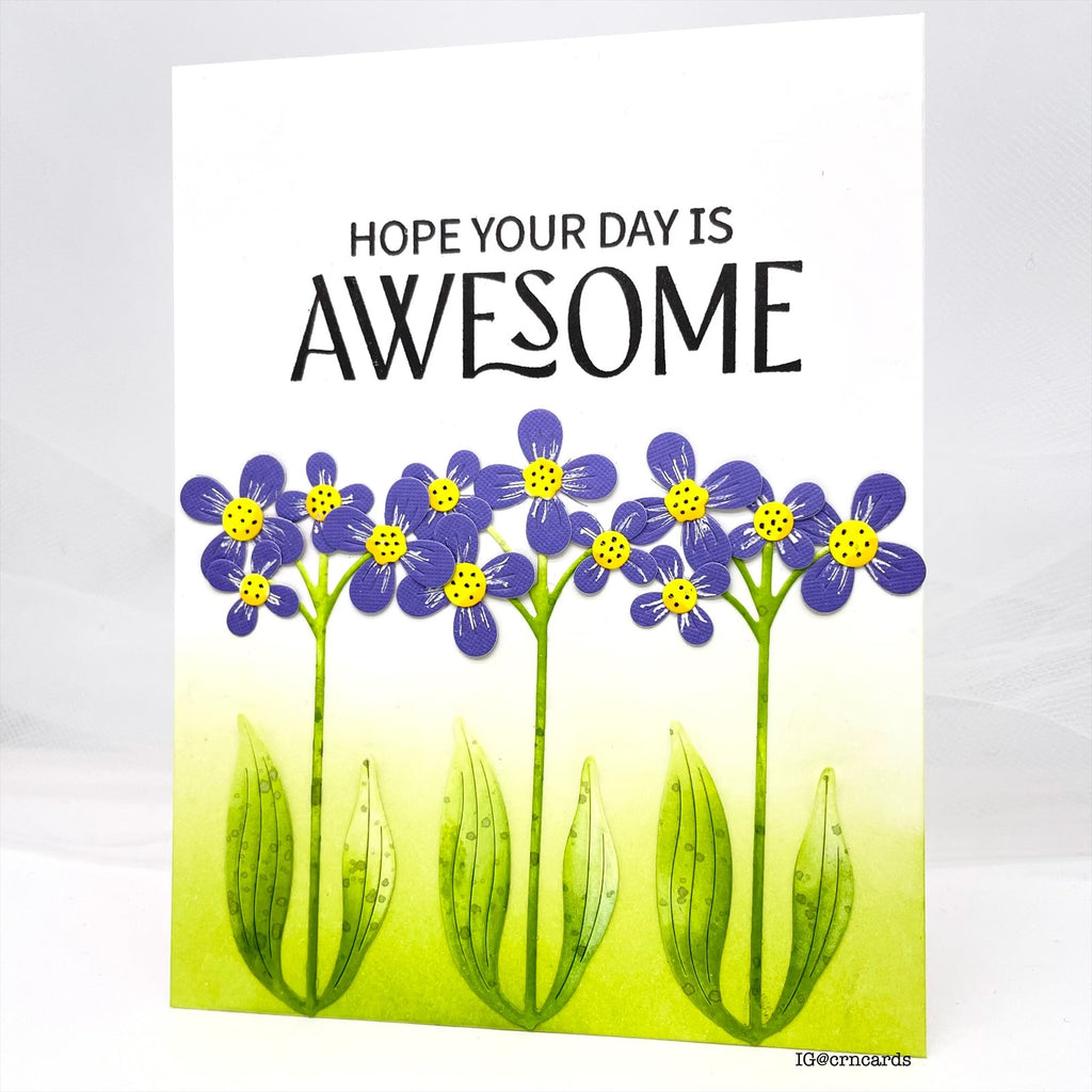 Simon Says Stamp Poised Primula Wafer Dies s992 You Are My Favorite Awesome Day Card