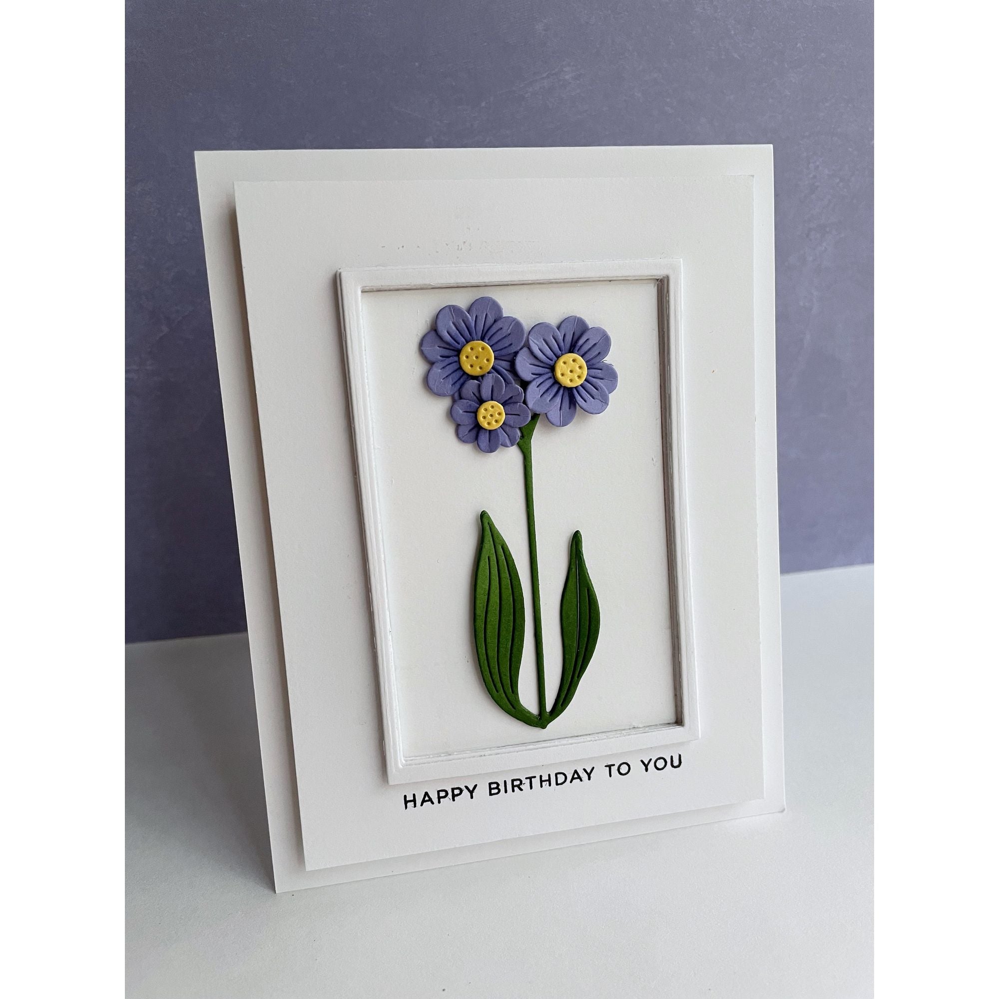 Simon Says Stamp Poised Primula Wafer Dies s992 You Are My Favorite Birthday Card | color-code:ALT05