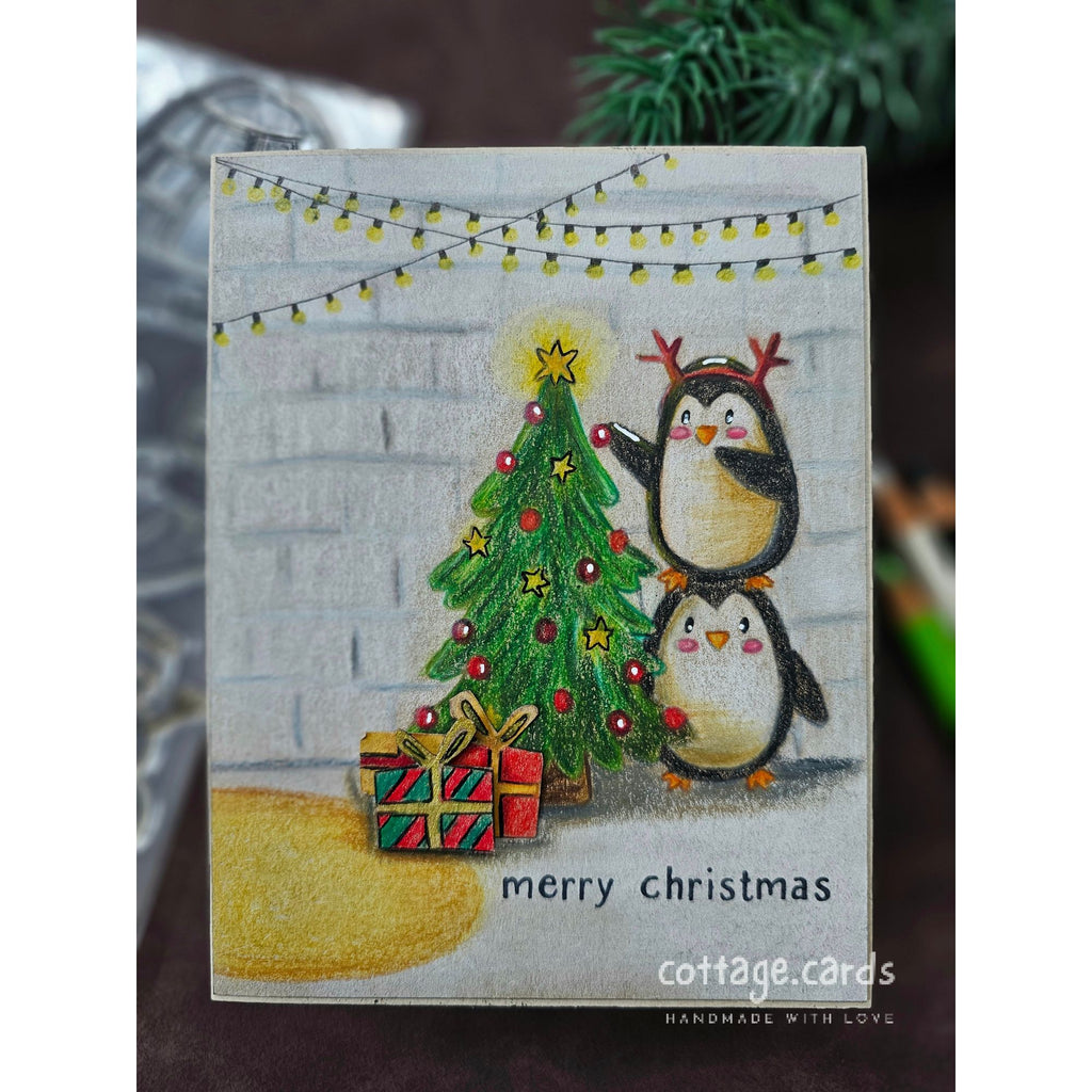 Simon Says Clear Stamps Polar Christmas 2114ssc Sweet Wishes Holiday Card