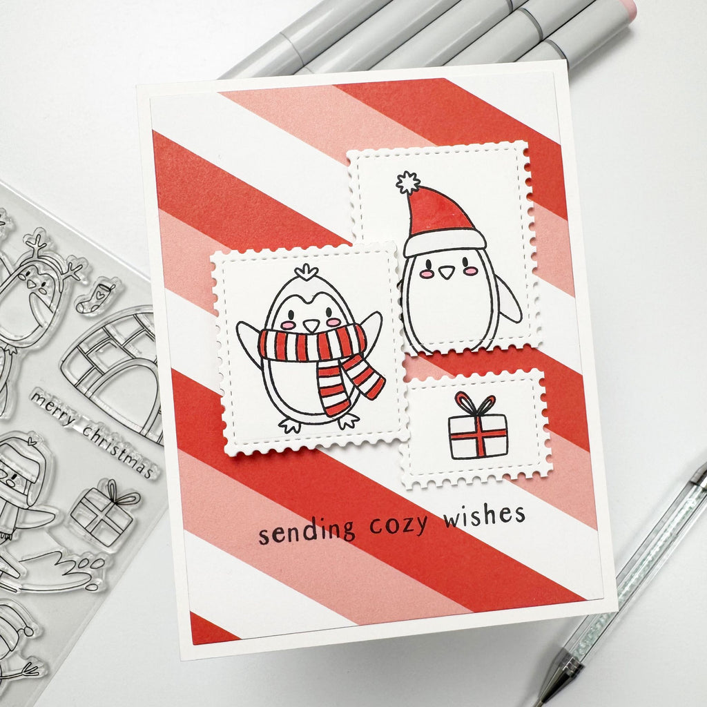 Simon Says Clear Stamps Polar Christmas 2114ssc Sweet Wishes Holiday Card