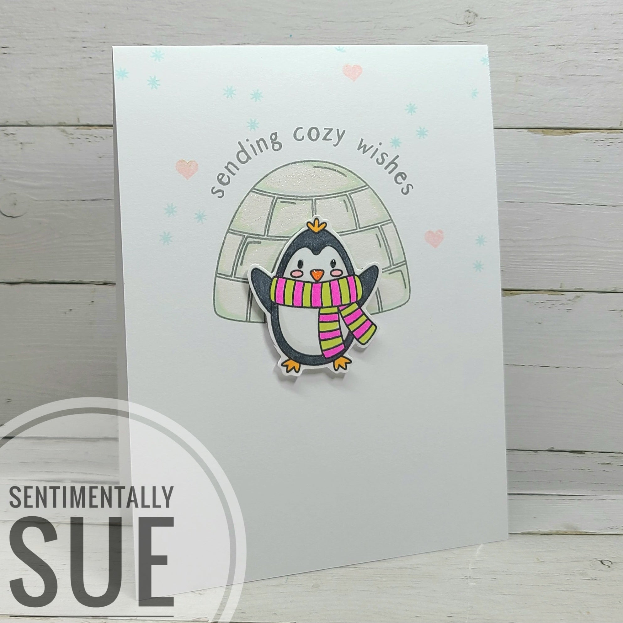 Simon Says Clear Stamps Polar Christmas 2114ssc Sweet Wishes Holiday Card | color-code:ALT01