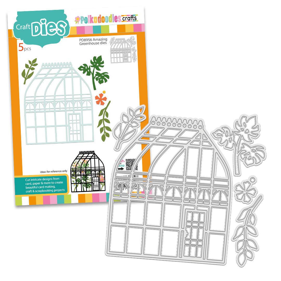 Polkadoodles Amazing Greenhouse Dies pd8956