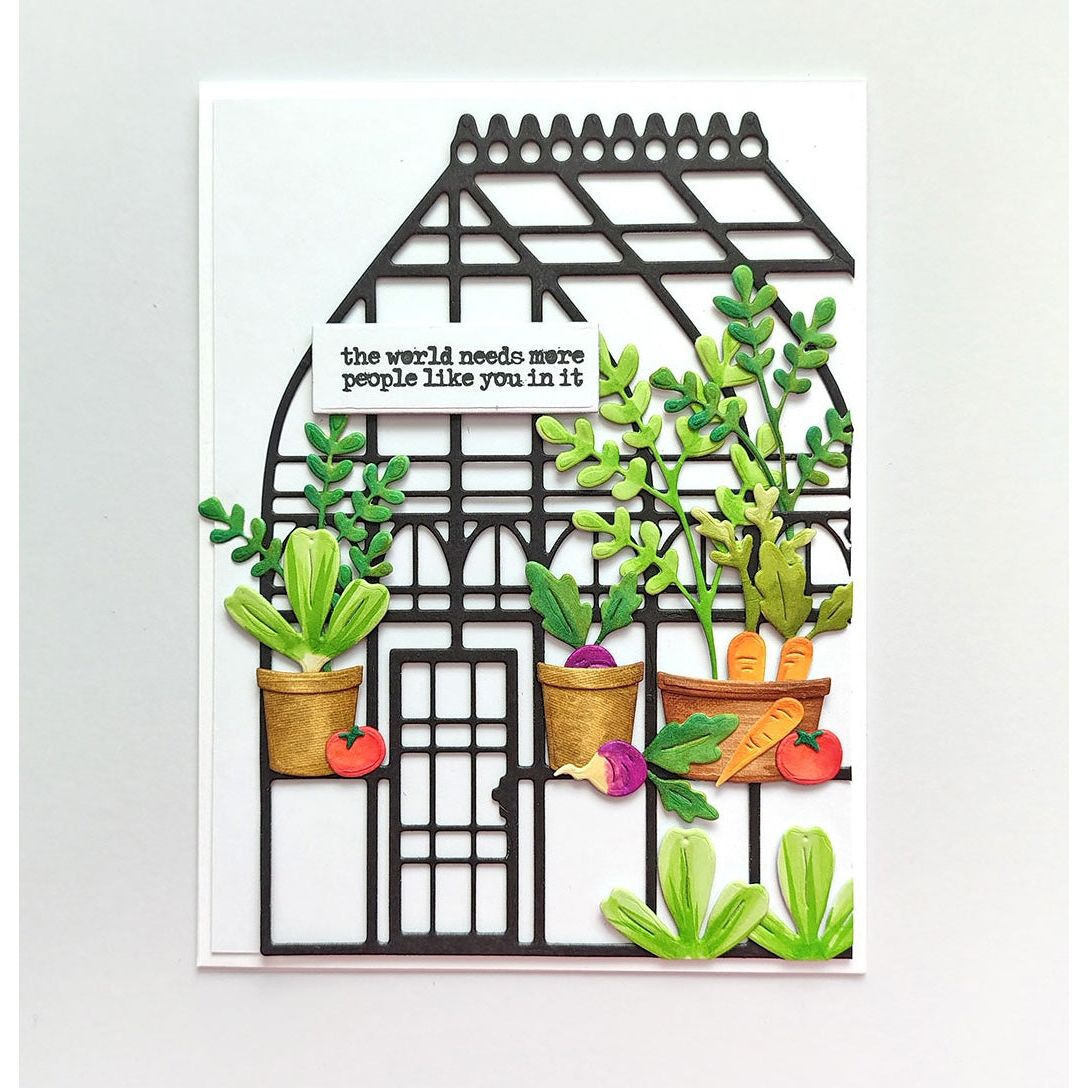 Polkadoodles Amazing Greenhouse Dies pd8956 plants