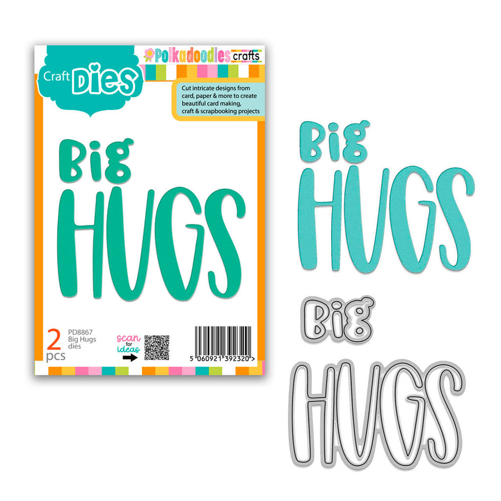 Polkadoodles Big Hugs Dies pd8867
