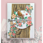 Polkadoodles Birds and Butterflies Clear Stamps pd8933 blooms