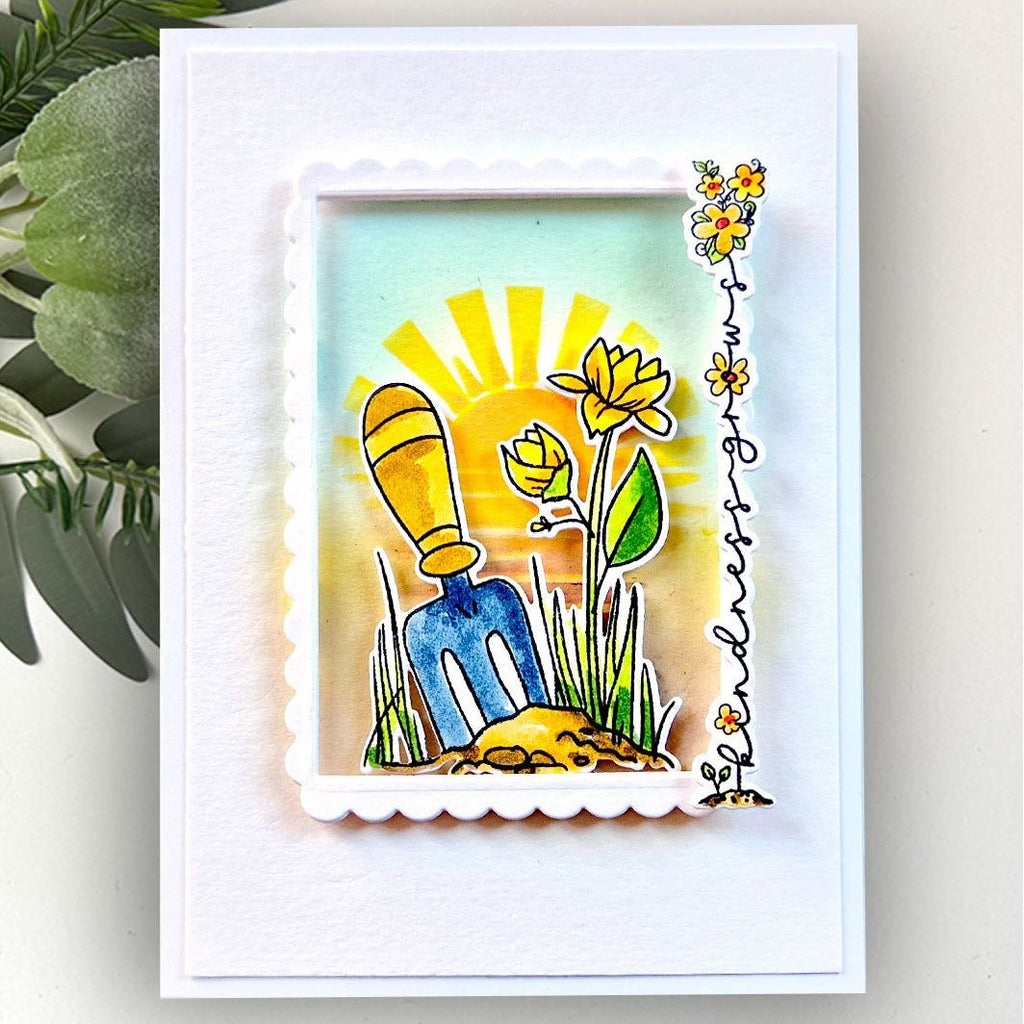 Polkadoodles Birds and Butterflies Stamp and Die Bundle flower