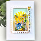Polkadoodles Birds and Butterflies Stamp and Die Bundle flower