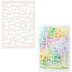 Polkadoodles Block it 6x8 Stencil pd9140 color