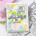 Polkadoodles Boho Petals Layering Emboss-Ink Stencil Set pd9090 hi there