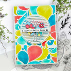 Polkadoodles Boho Petals Layering Emboss-Ink Stencil Set pd9090 little hello