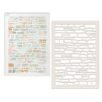 Polkadoodles Brick Stencil pd8843 sample