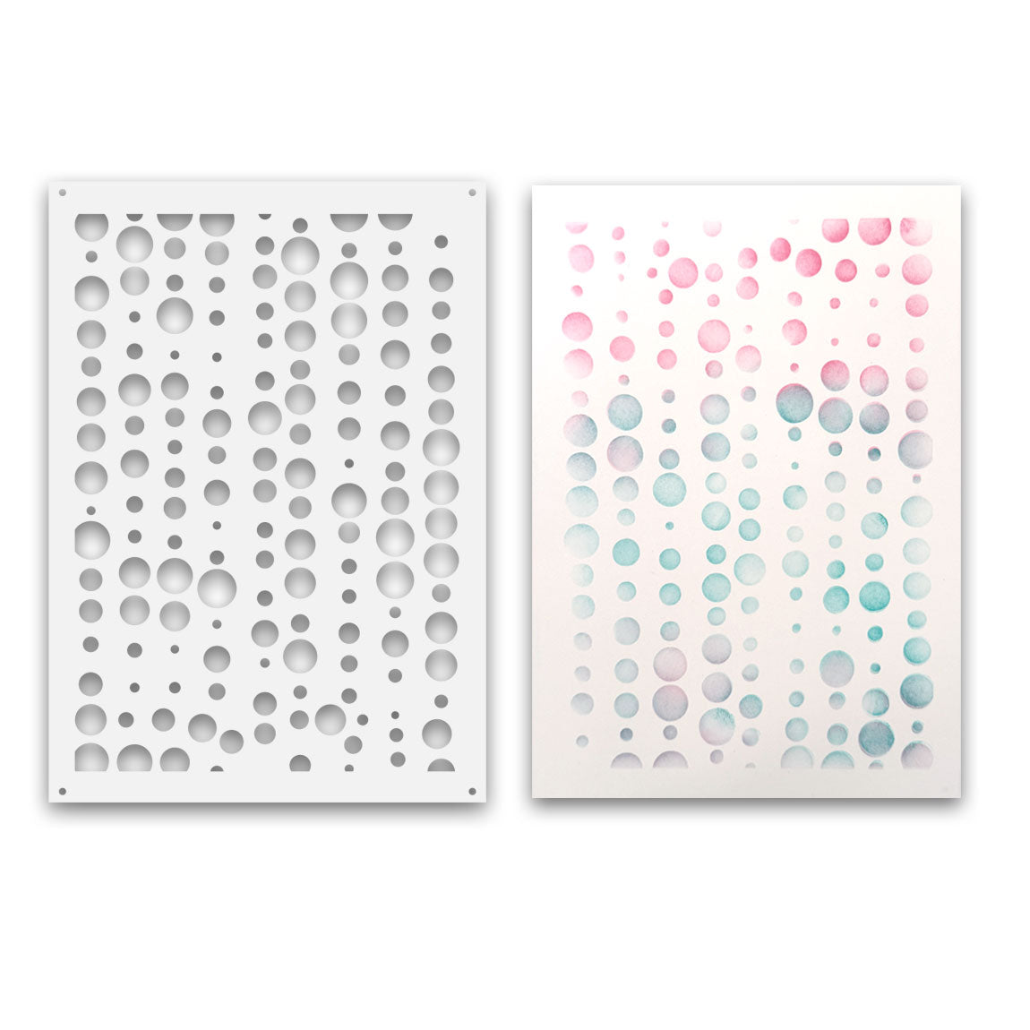 Polkadoodles Bubbleicious Emboss-Ink Stencil pd9094