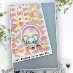 Polkadoodles Bubbleicious Emboss-Ink Stencil pd9094 Hi mouse
