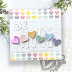 Polkadoodles Bubbleicious Emboss-Ink Stencil pd9094 big hugs