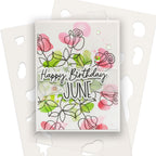 Polkadoodles Calendar Months and Numbers Outline Dies pd8881 birthday