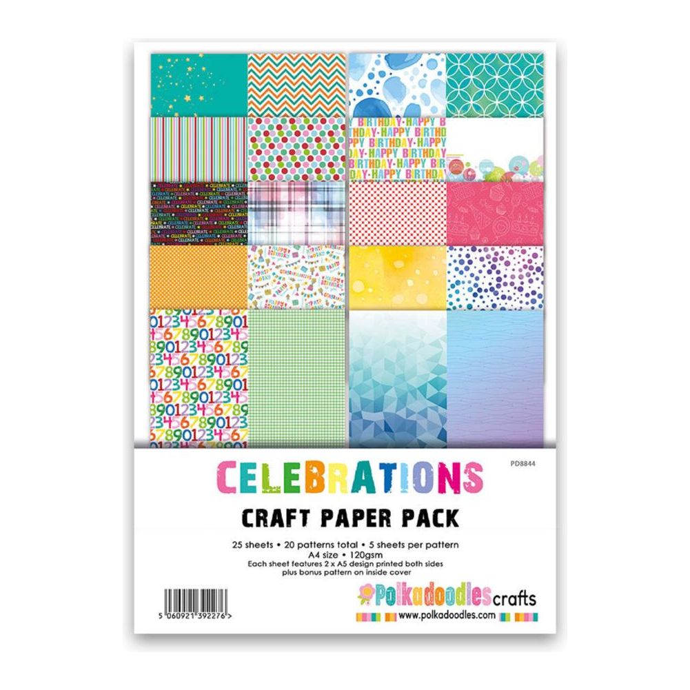 Polkadoodles Celebrations Paper Pack pd8844