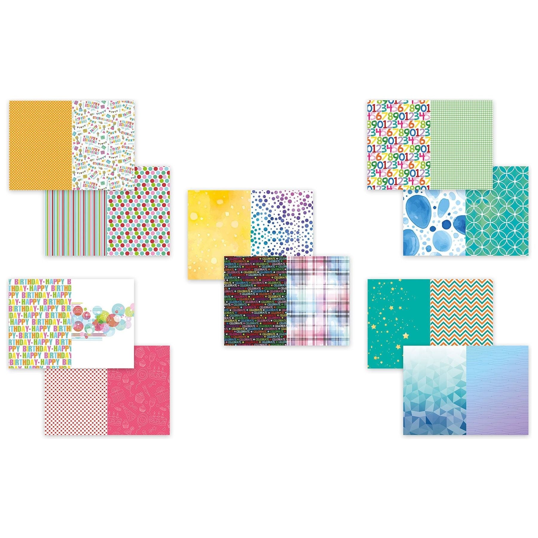 Polkadoodles Celebrations Paper Pack pd8844 sheets