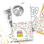 Polkadoodles Celebrations Paper Pack pd8844 sheets cake